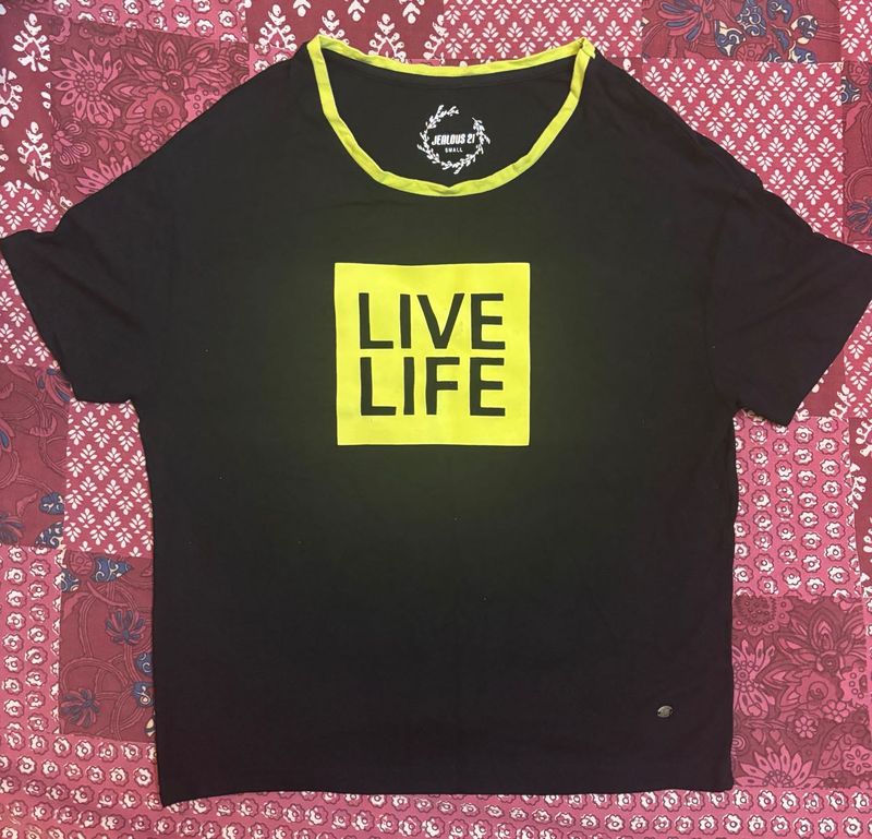 Black Graphic  T-Shirt