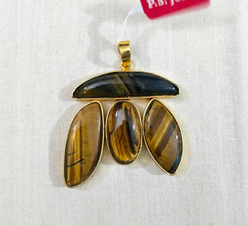 Beautiful Tiger's Eye Stone Pendant For Women