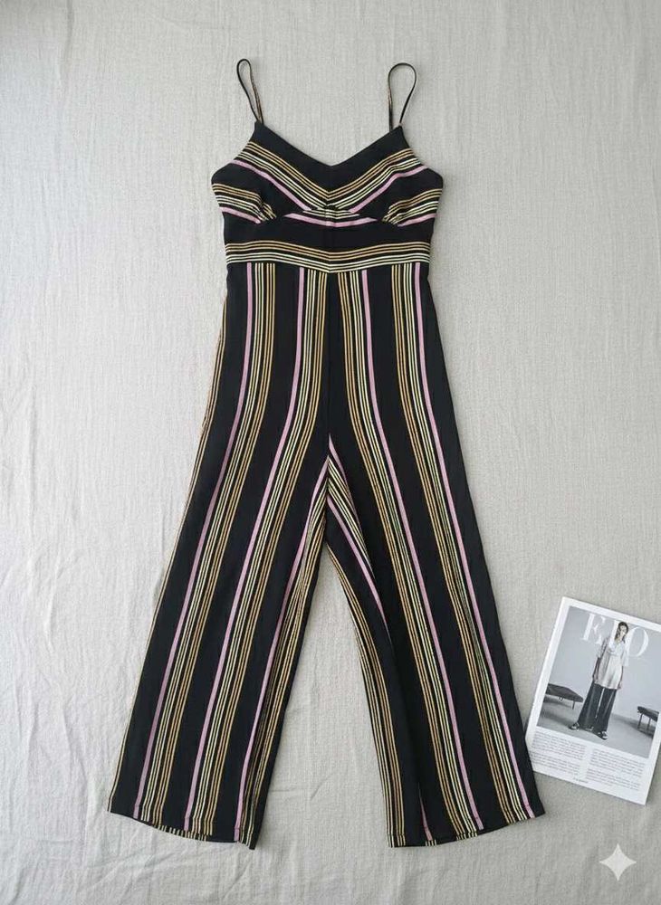 Striped Spaghetti Strap Jumpsuit