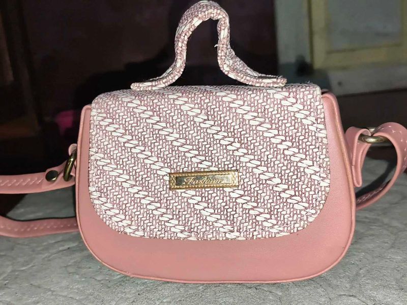 Pinkish Brown Fashion Handbag