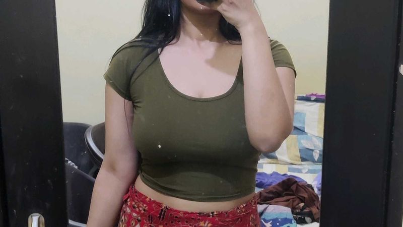 Olive Green Cropped Top