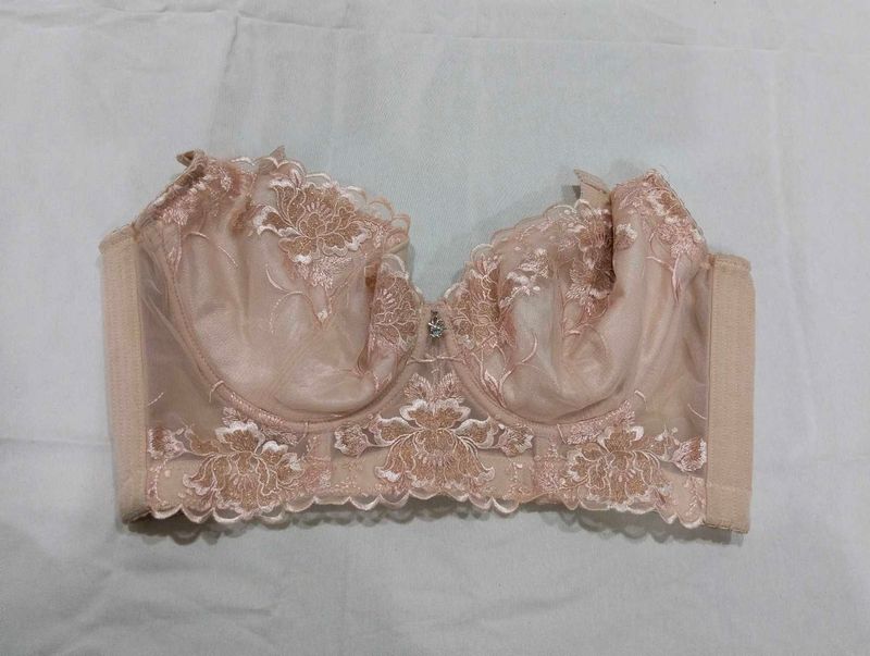 soft padded strapless Lace Bra