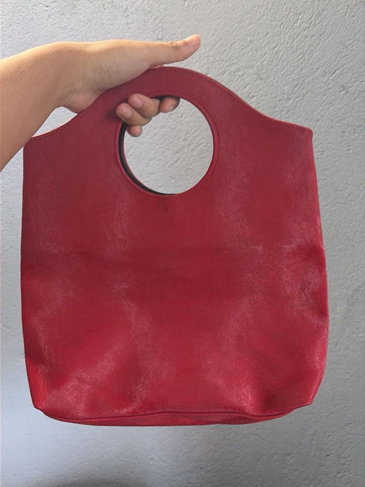 Clinique Red Handbag