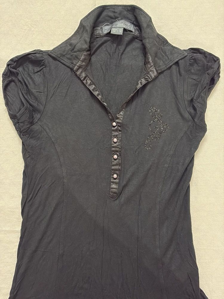 Madame’s Black Embellished Top