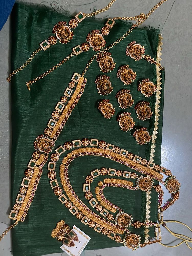 South Indian bridal set copper polish (Geru shade)