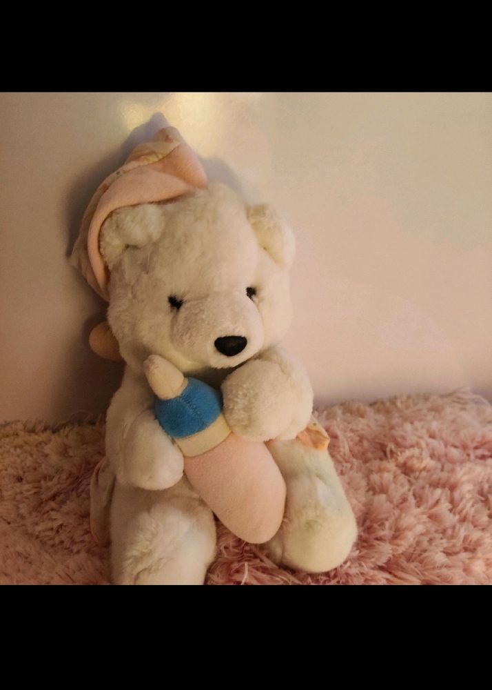 Baby 🐥 Teddy Bear 🐨 With Milk 🍼 Bottle