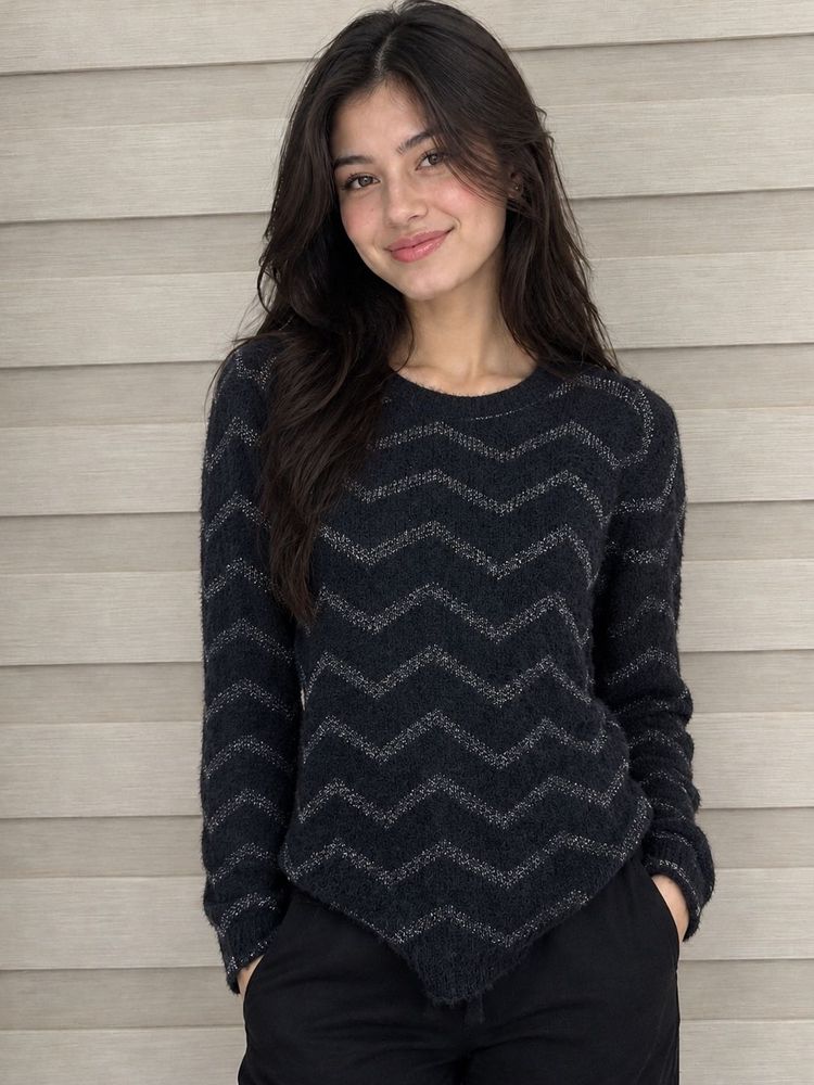 Vero Moda Chic Chevron Knit Sweater