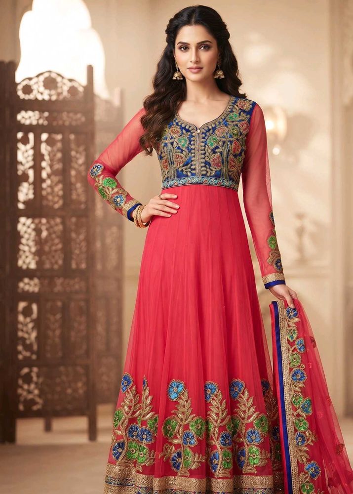 Embroidered Anarkali Suit