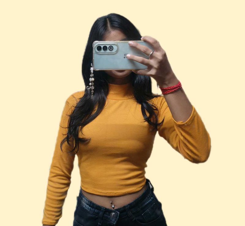 Yellow Long Sleeve Top