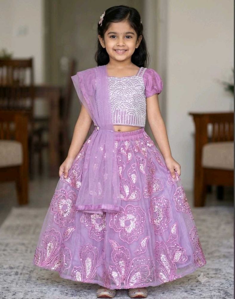 Beautiful Lavender Lehenga Choli Set
