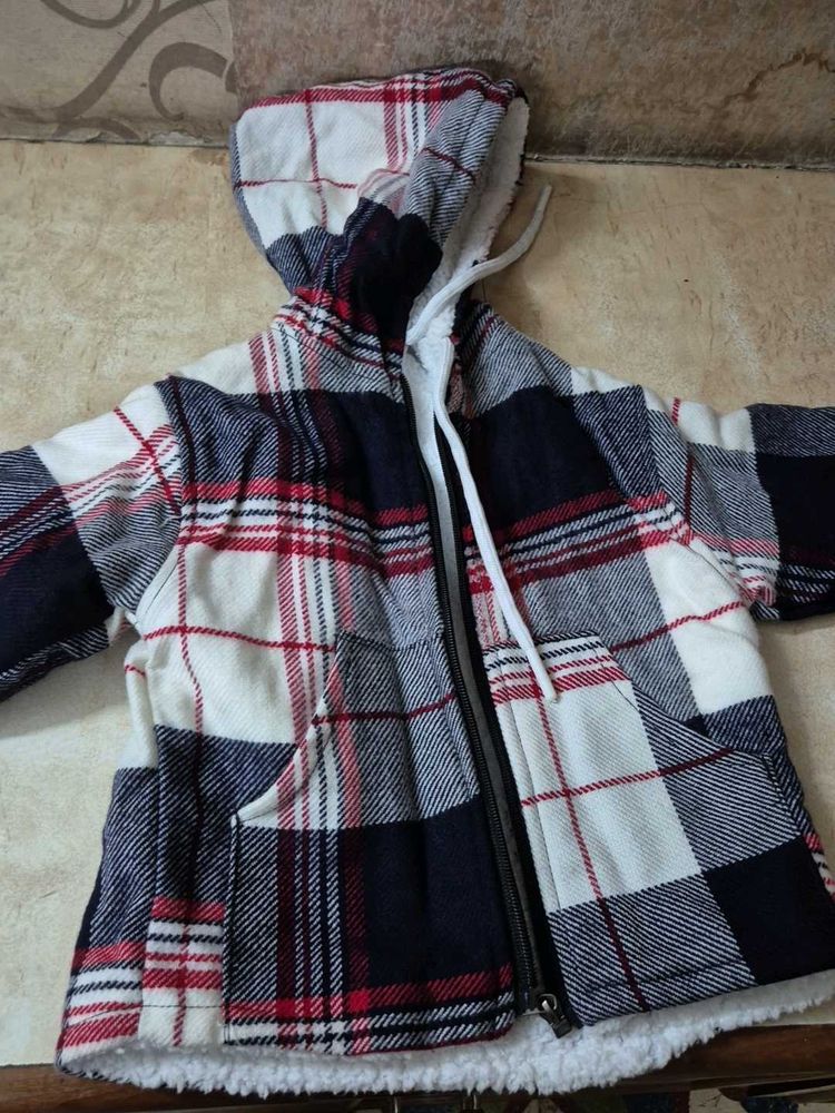 Cozy Plaid Hooded Jacket