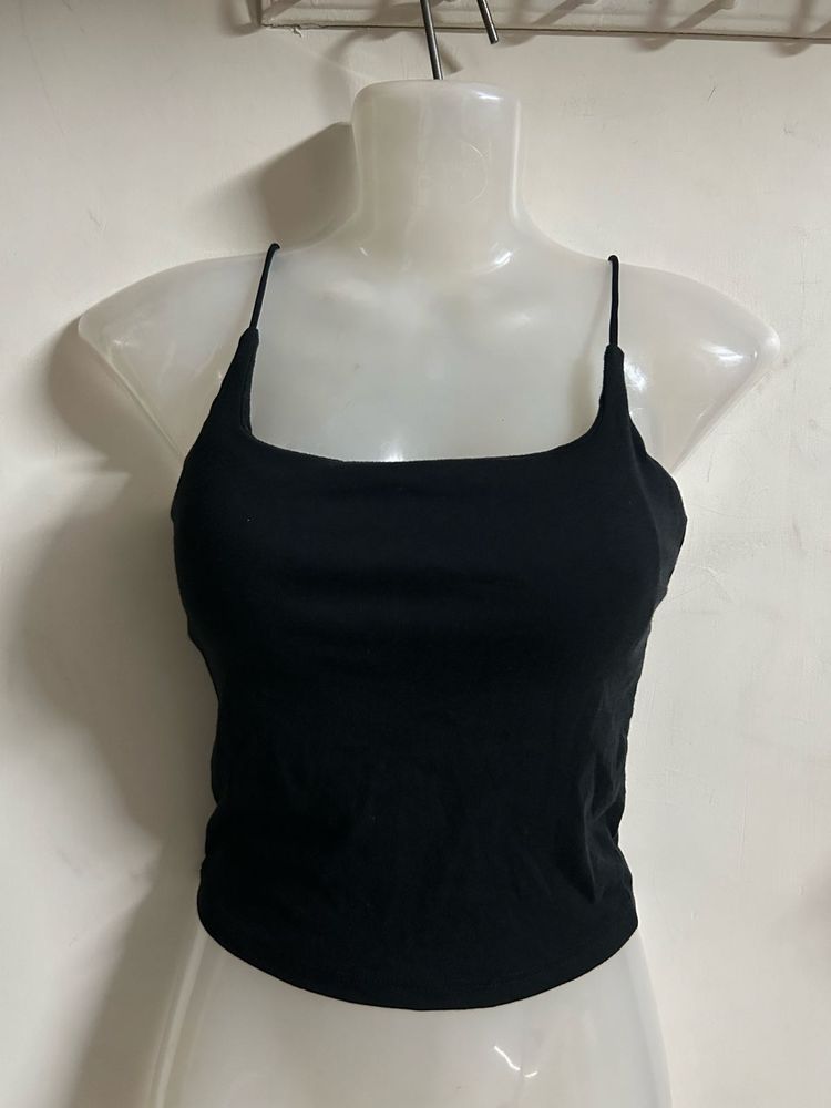 Classic Black Spaghetti Strap Tank Top
