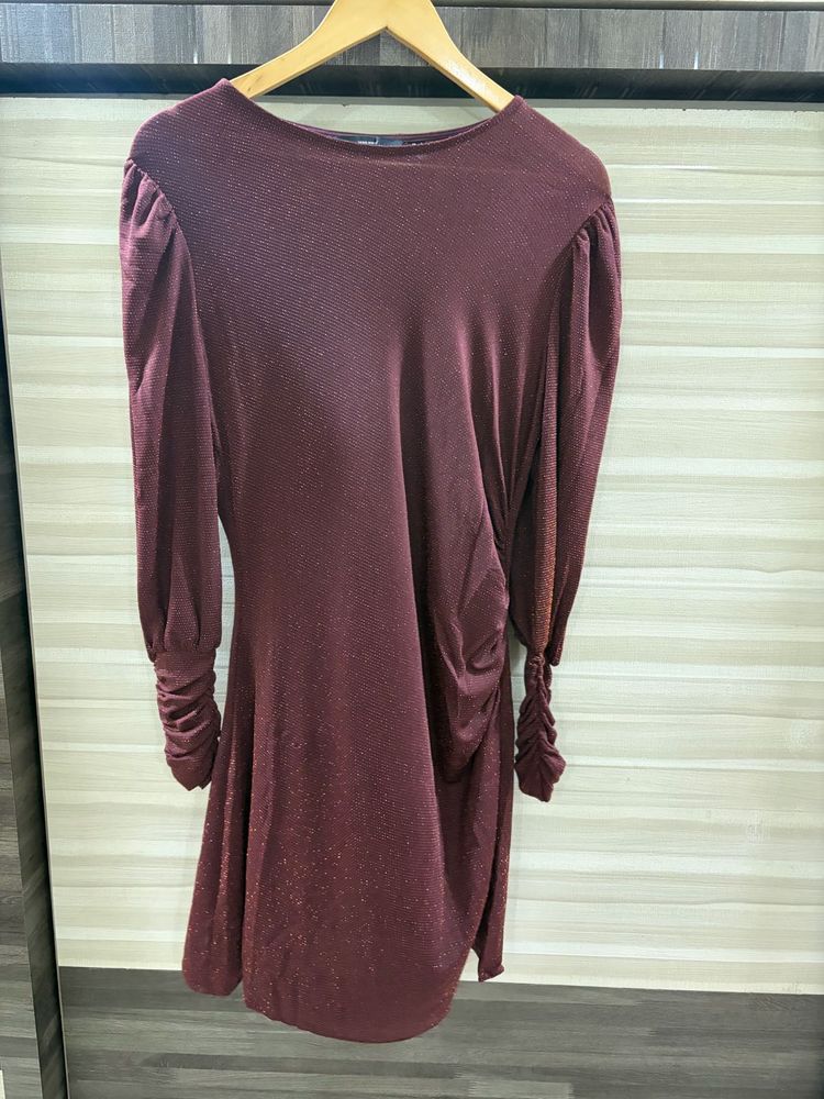 Sparkling Maroon Dress