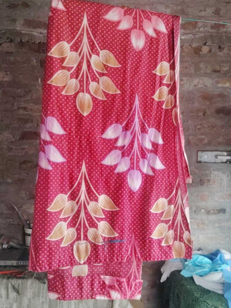 Pink Printed curtain