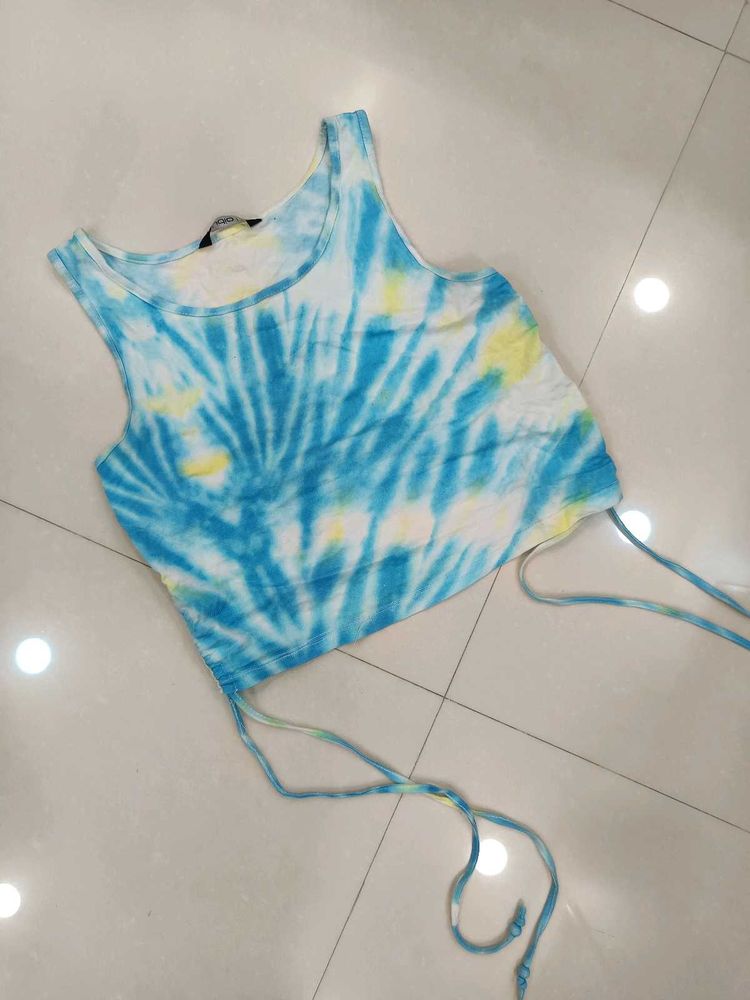 Tie-Dye Crop Tank Top