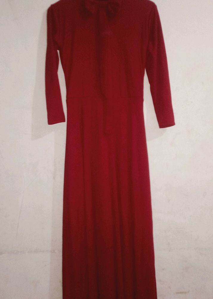 Maroon Party Wear Gown💕