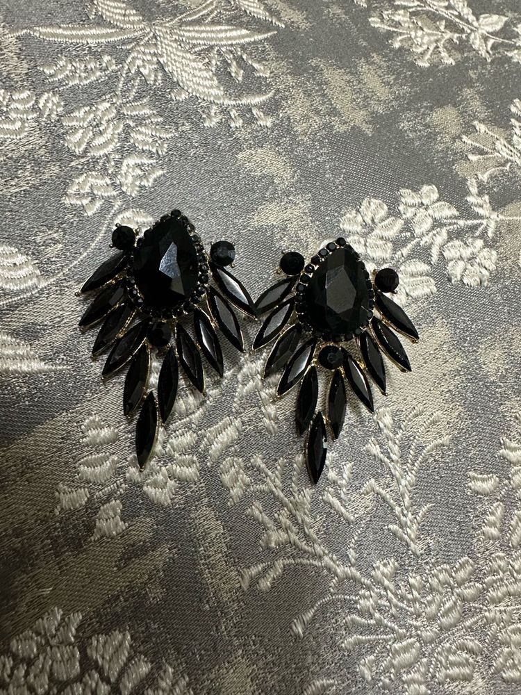 Black Statement Earrings