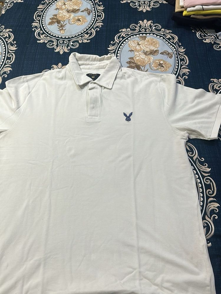 Men's Classic White Polo T-Shirt