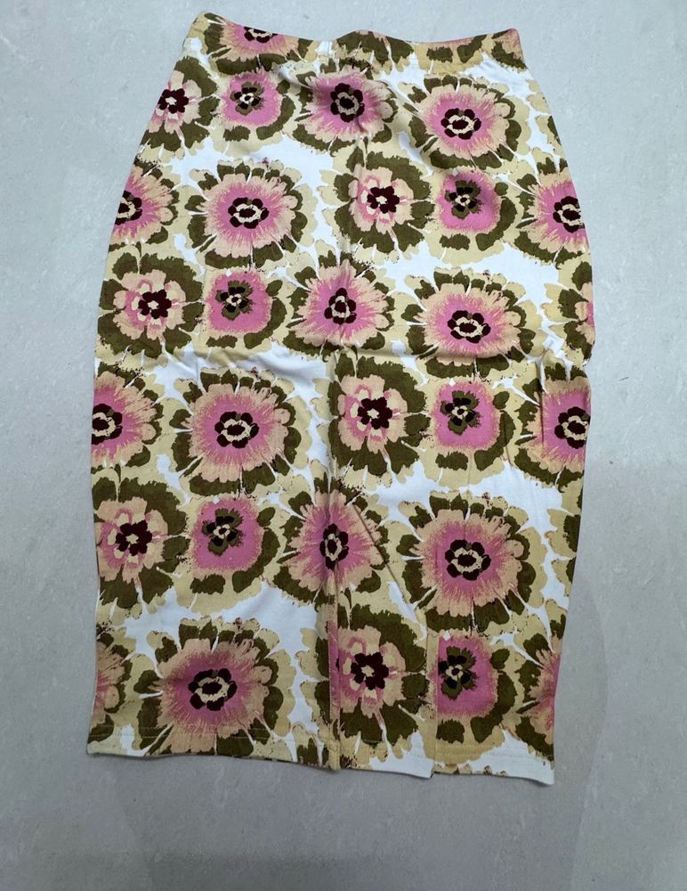 Women Floral Pencil Skirt