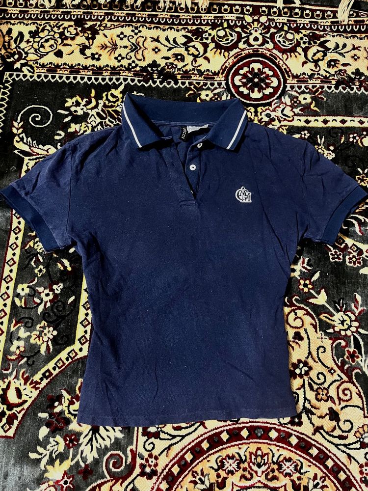 H&amp;M Navy Blue Polo Shirt