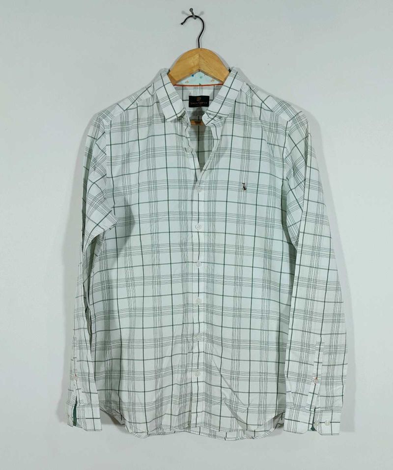 Off White Checks Shirt Men's