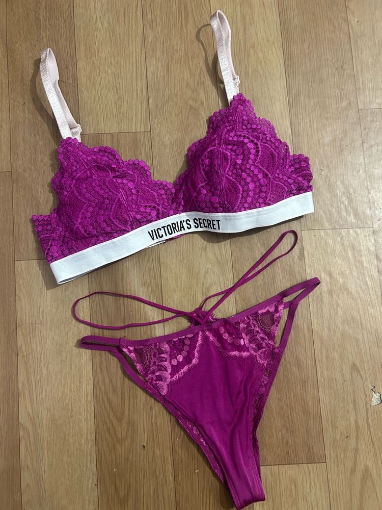 Victoria's Secret Lace Bra &amp; Panty Set