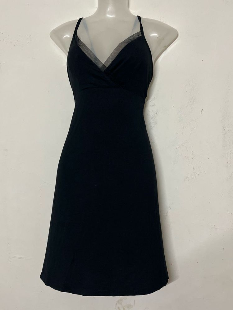 Pintresty branded Black Spaghetti Strap Dress