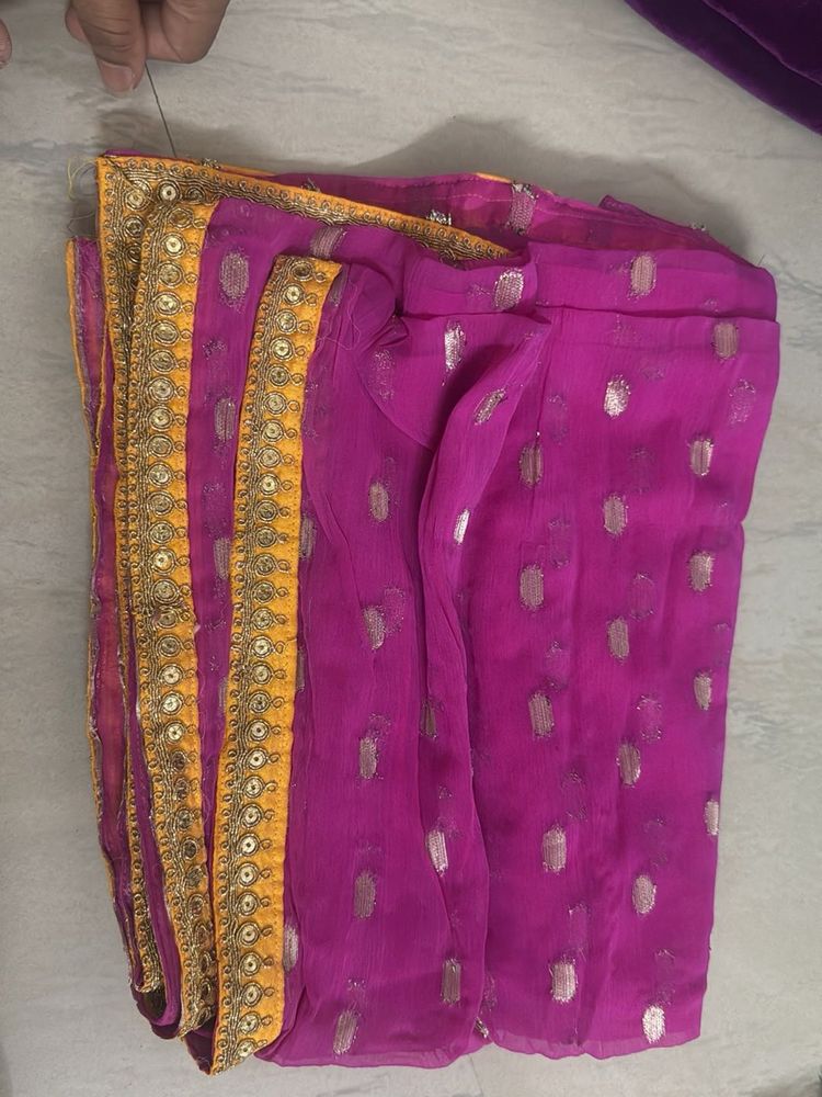 Vibrant Magenta dupatta