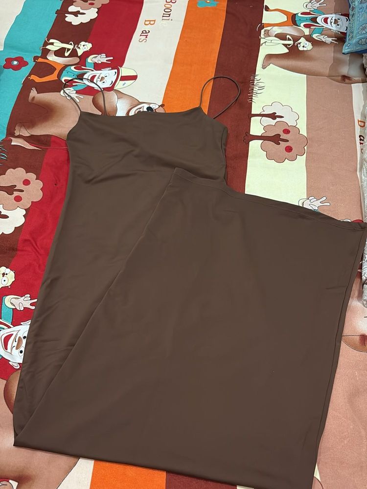 Zara Brown Bodycon Dress