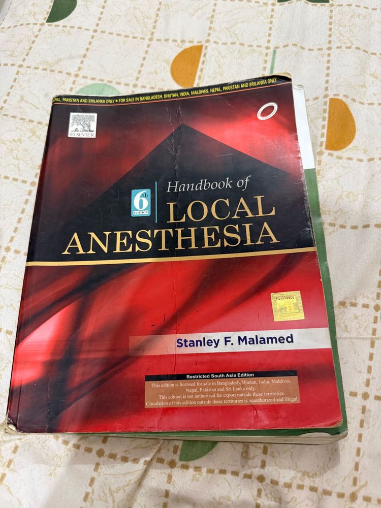Handbook of Local Anesthesia 6th Edition