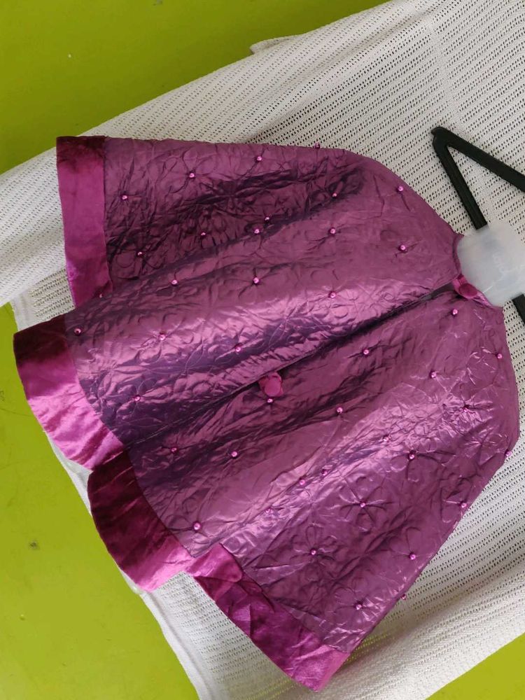 Elegant Purple Ethnic Jacket(Cape)