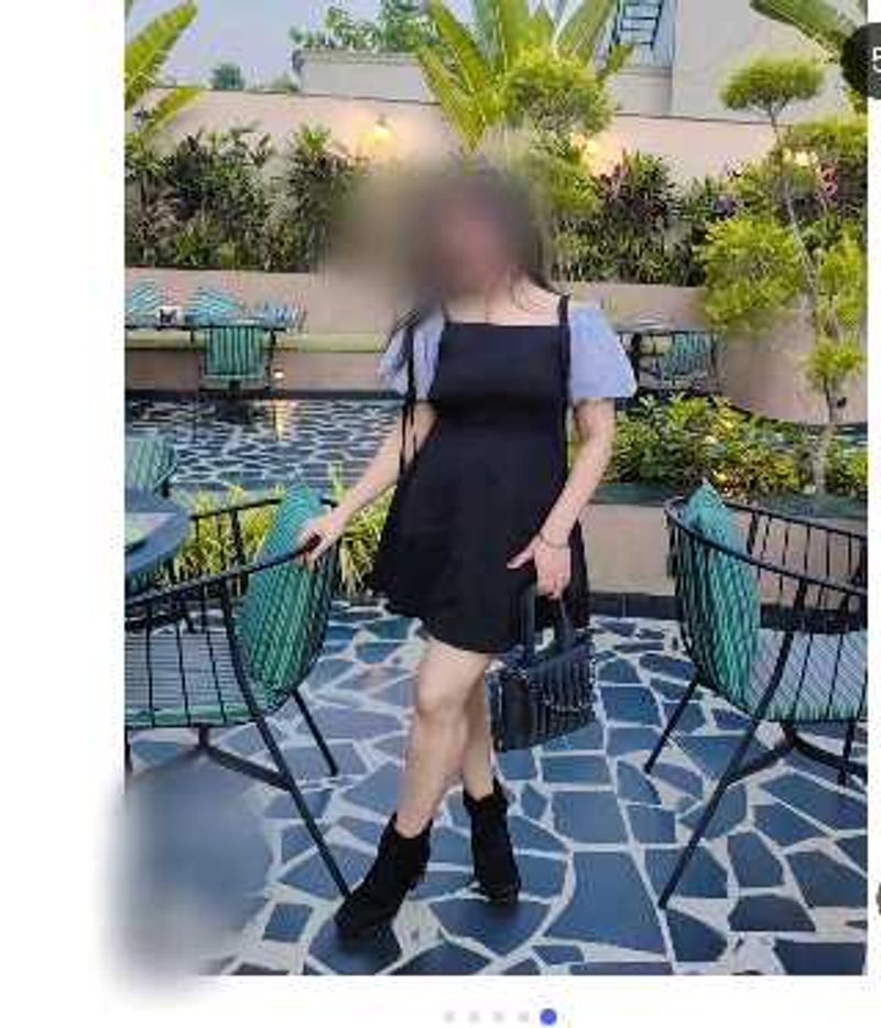 Black korean Mini Dress