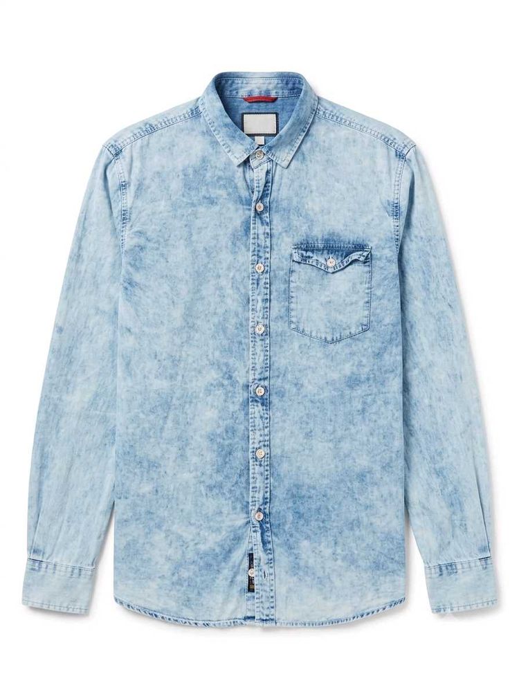 Men's Light Blue Denim Shirt
