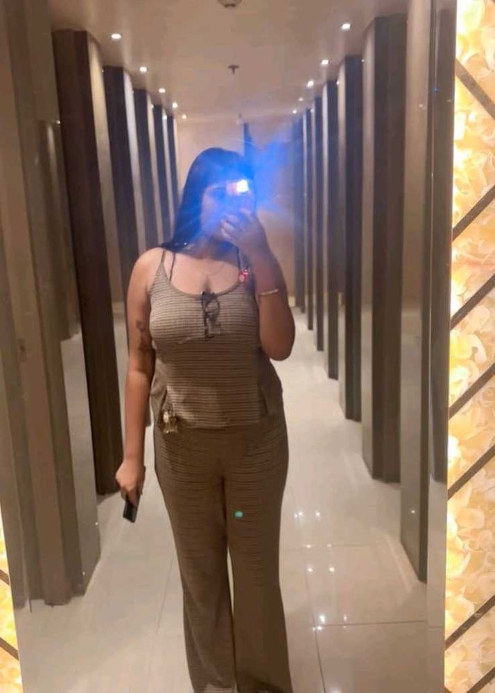 Comfortable Striped Co-ord Set