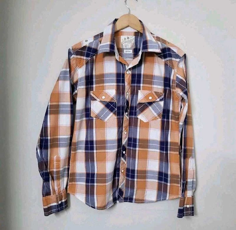 Men's Plaid Long Sleeve Shirt