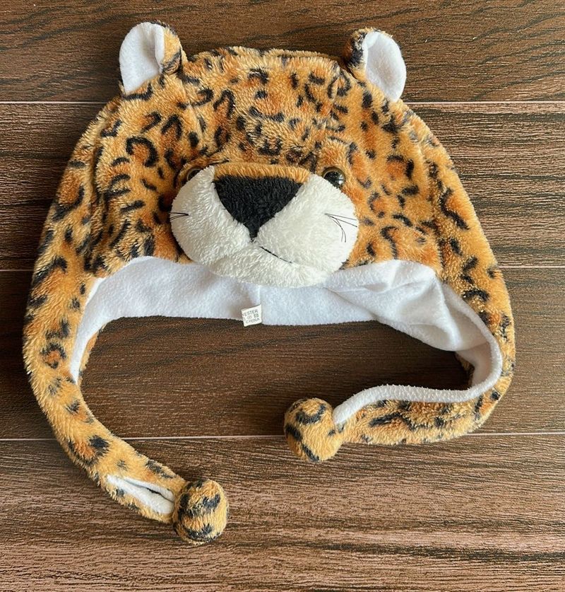 Leopard Animal Hat with Ear Flaps