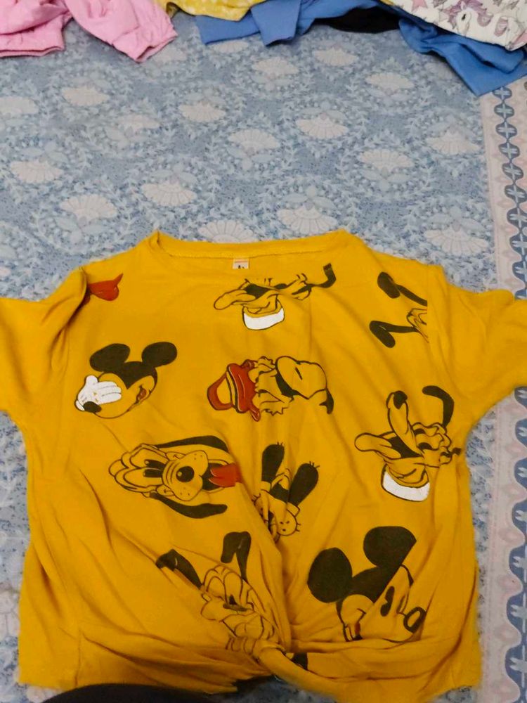 Yellow Disney Character T-Shirt