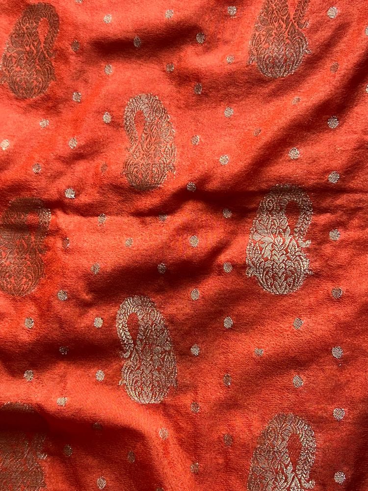 orange saree