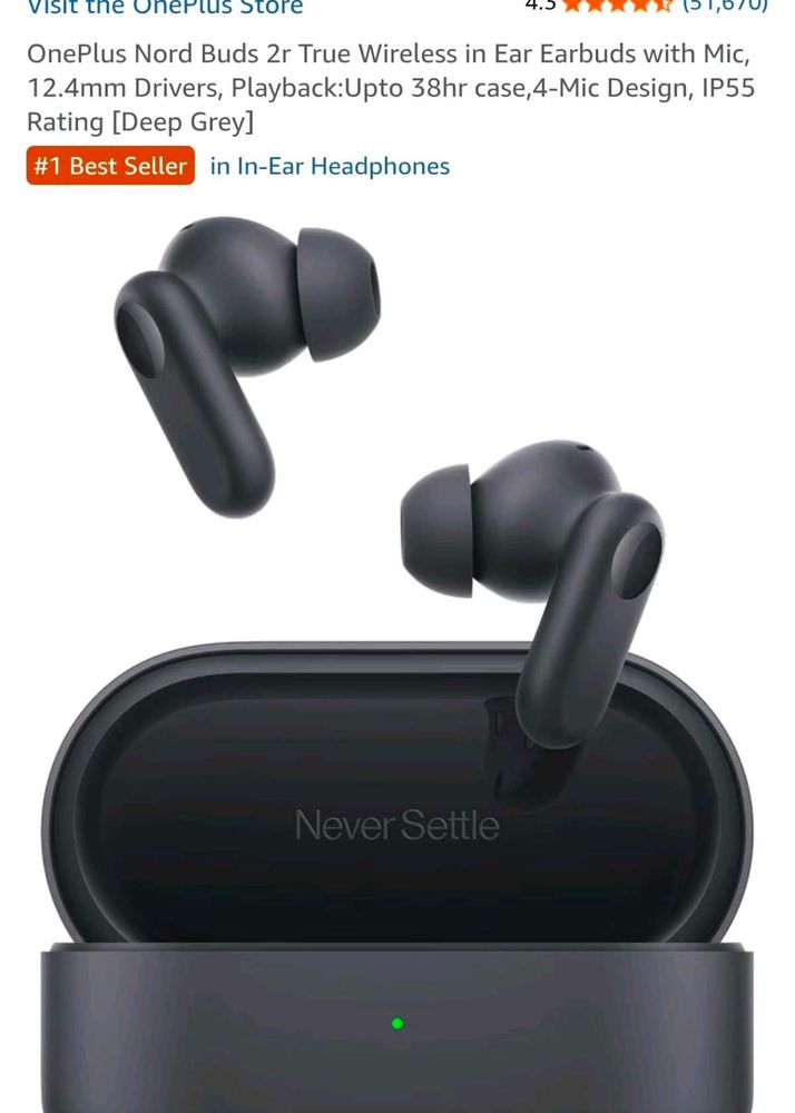 OnePlus Nord Buds 2r - True Wireless Earbuds