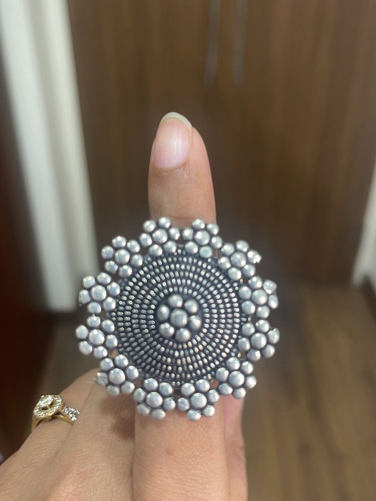 Oxidised Sliver Ring