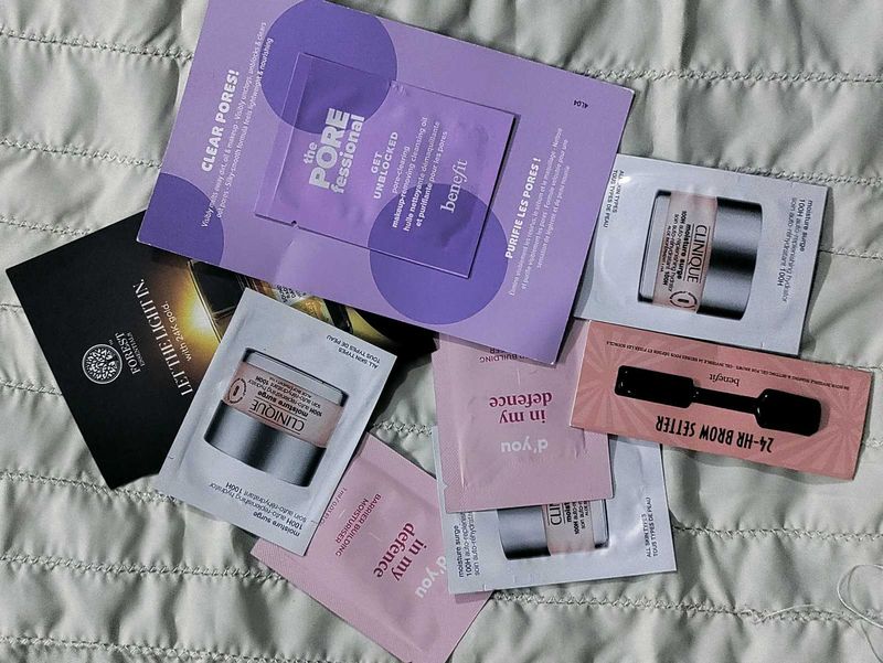 Benefit &amp; Clinique Skincare Sample Lot