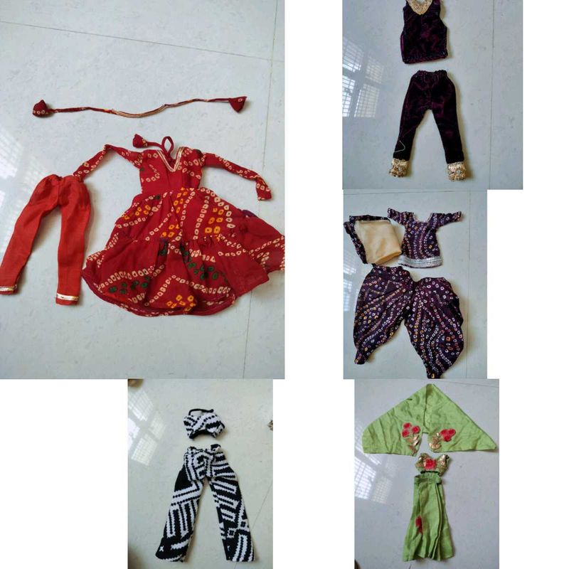5 barbie doll designer dresses