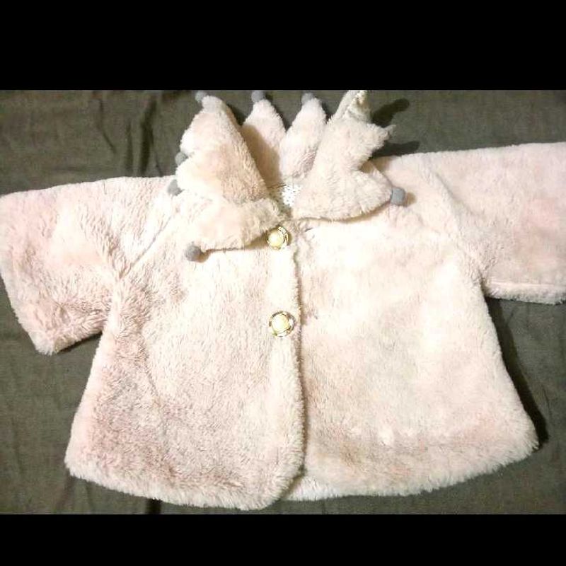 Cute Faux Fur Baby Girl Jacket