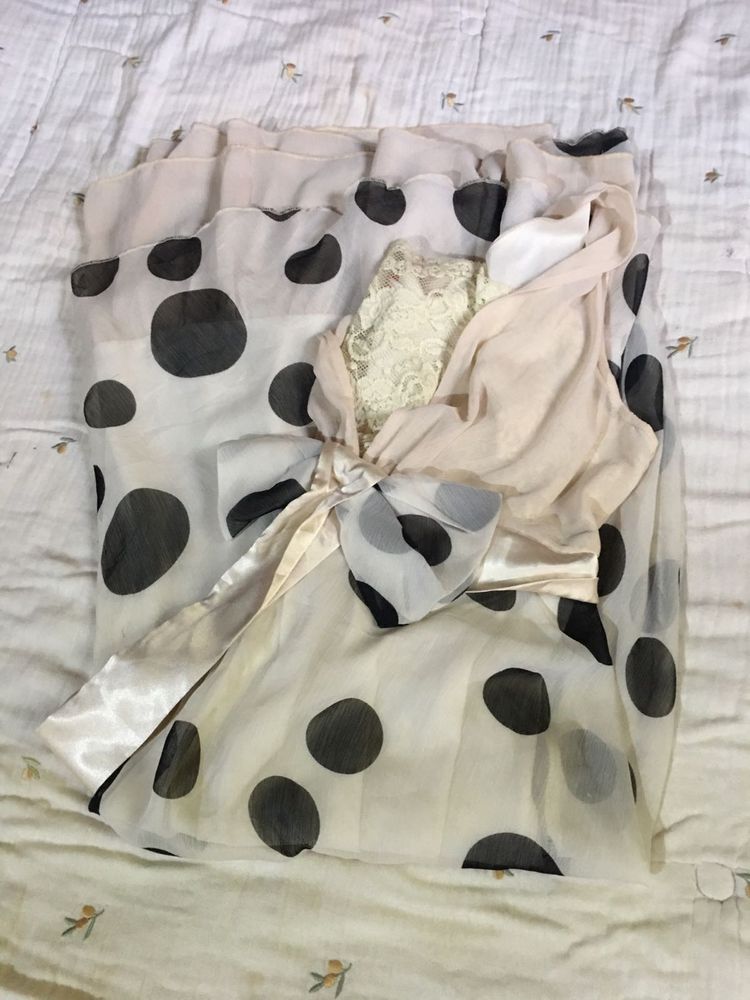Chic Polka Dot Midi Dress