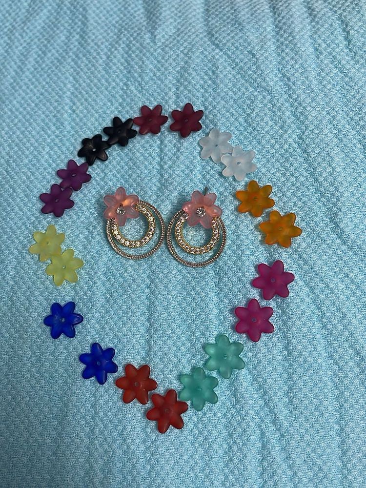 Floral Earrings &amp; Charms