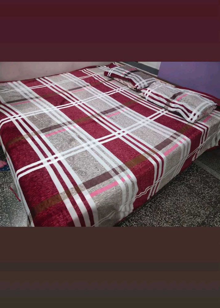 Price Drop Double Bed Woollen Bedsheet