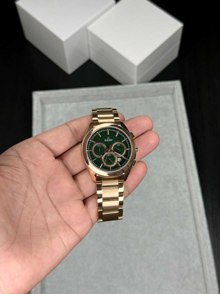 RADO Chronograph Watch - Green Dial