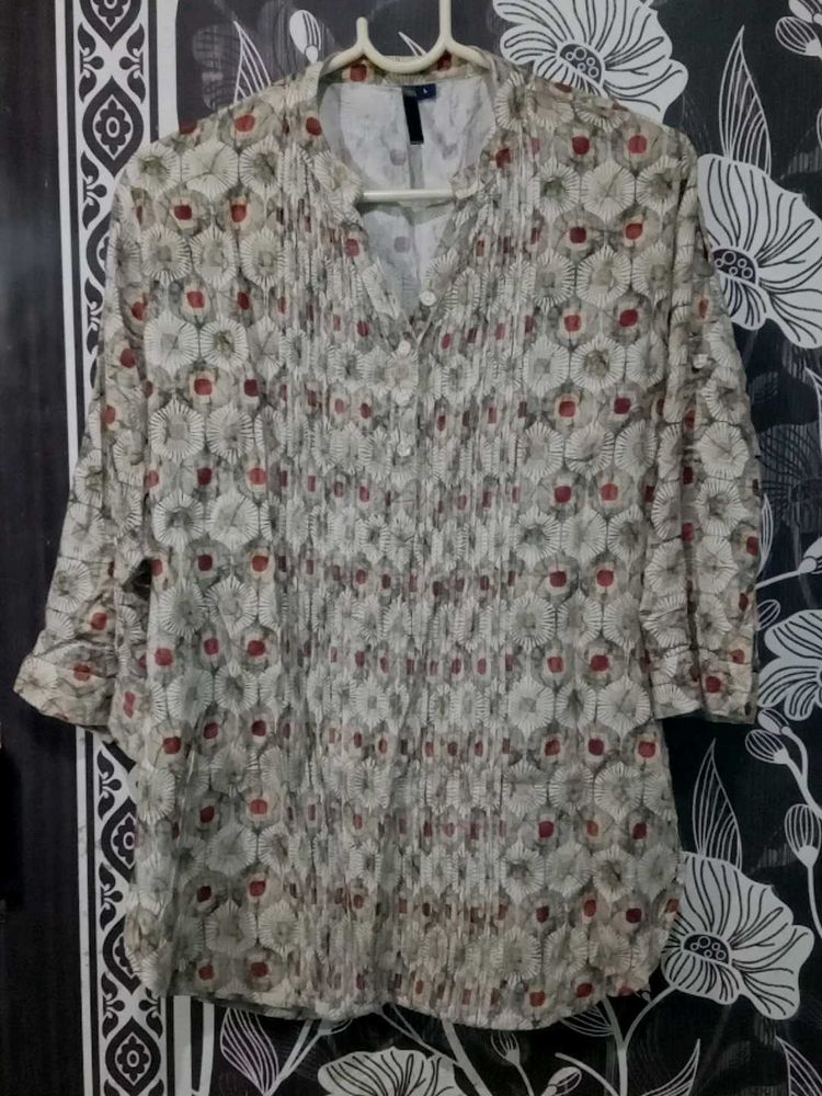 Printed Women's Tunic Top