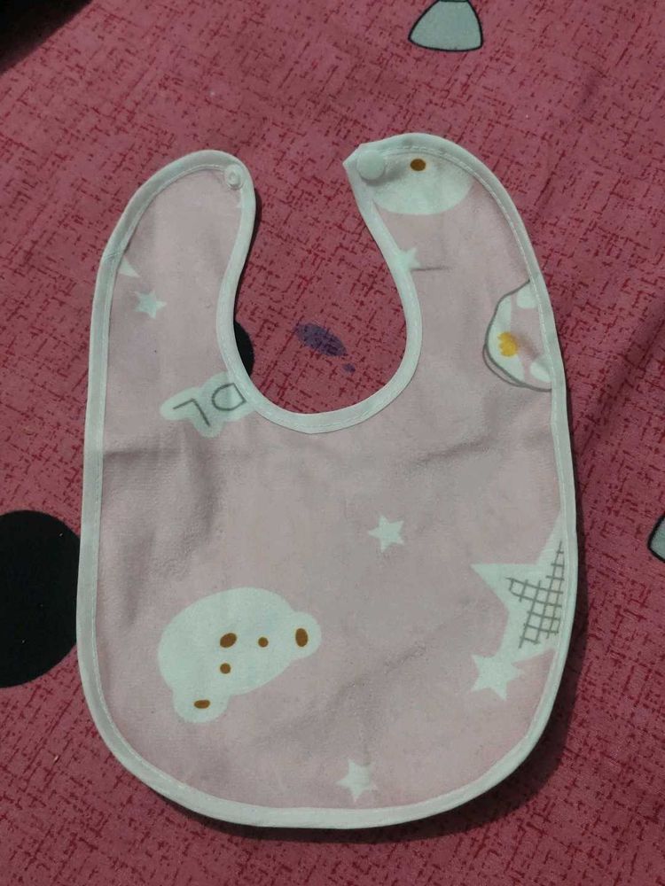Cute Pink Baby Bib