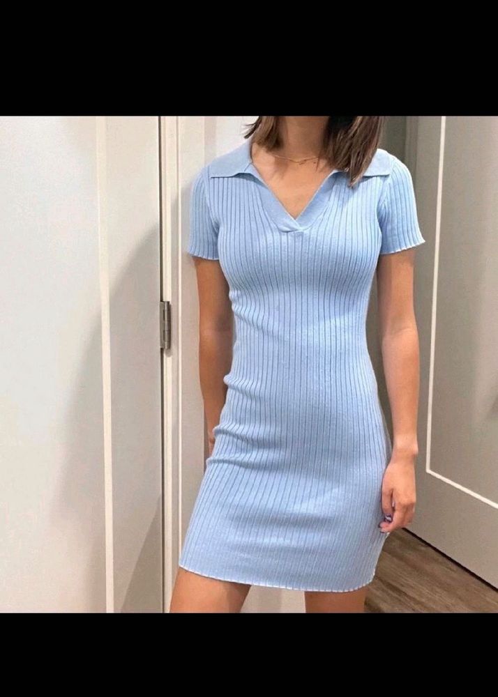 H&amp;M Sale  BabyBlue 🍒Jersy Bodycon Dress